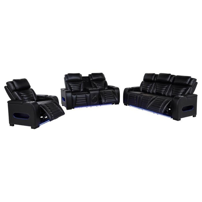Zuma - Faux Leather Dual Power LED Sofa Set - Simple Home Plus