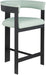 Romeo - Faux Leather Counter Stool With Black Base (Set of 2) - Simple Home Plus