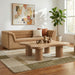 Cove - 48" Oak Veneer And Solid Wood Coffee Table - Simple Home Plus