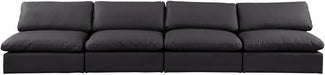 Comfy - Faux Leather Modular Armless Sofa 4 Seats - Simple Home Plus