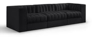 Rummi - Velvet Performance Fabric Upholstered 3 Piece Modular Sofa - Simple Home Plus