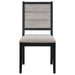 Elodie - Wood Dining Side Chair (Set of 2) - Gray And Black - Simple Home Plus