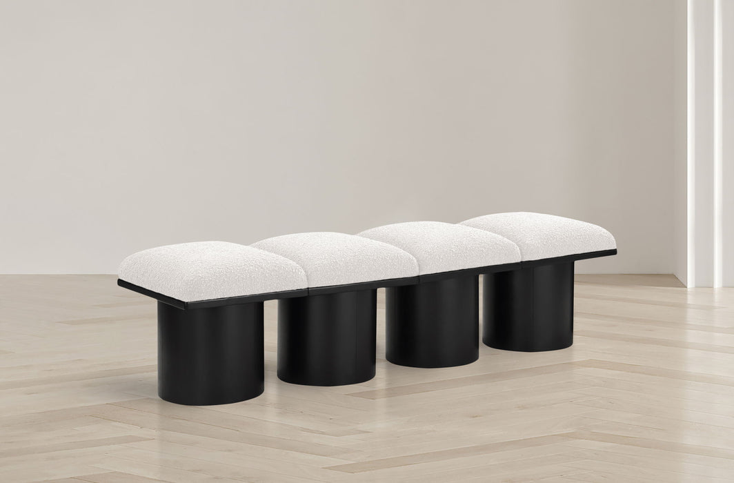 Pavilion - 4 Piece Modular Bench With Black Base - Simple Home Plus