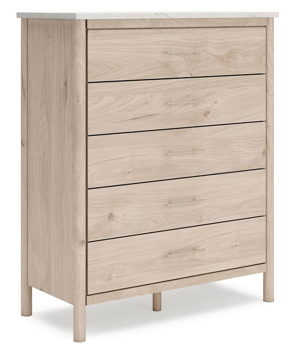 Cadmori - Five Drawer Wide Chest - Simple Home Plus