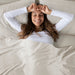 300 Thread Count Organic Cotton - King Deep Pocket Sheet Set - Ivory - Simple Home Plus