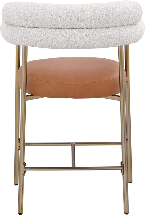 Blake - Counter Stool With Bronze Legs (Set of 2) - Simple Home Plus