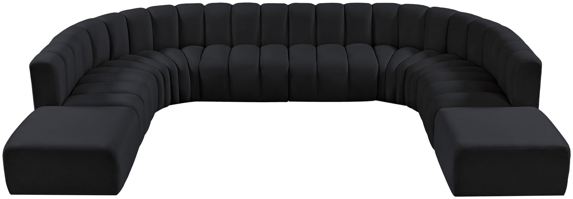 Arc - Velvet Modular Sectional - Simple Home Plus