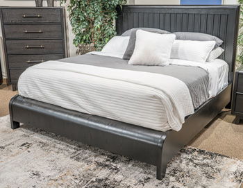 Haldenwick - Queen Panel Headboard - Black