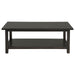 Payne - Wood Coffee Table with Shelf - Simple Home Plus
