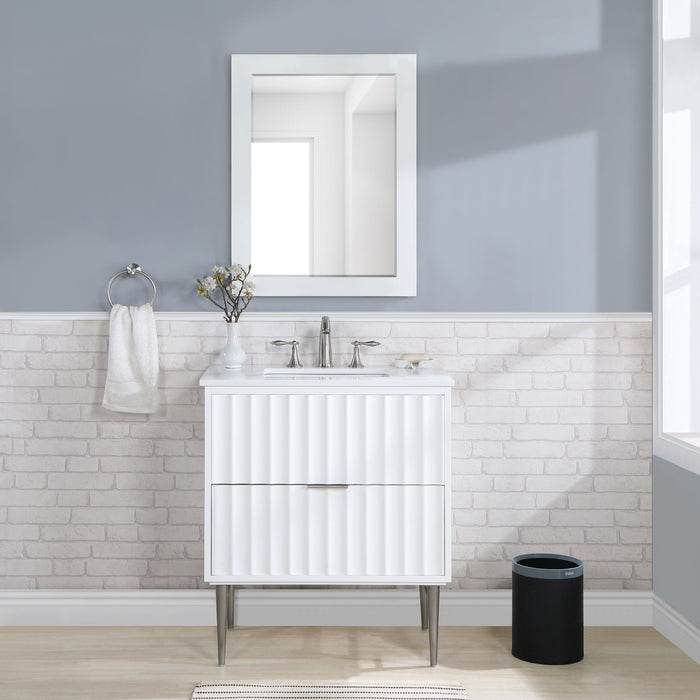 Modernist - Bathroom Vanity With Chrome Legs - Simple Home Plus