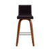 Vienna - 26" Swivel Counter Stool - Walnut Wood - Simple Home Plus
