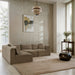 Shaggy - Fabric 4 Piece Modular Sectional - Simple Home Plus