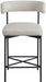 Rivage - Durable Stool With Black Frame (Set of 2) - Simple Home Plus
