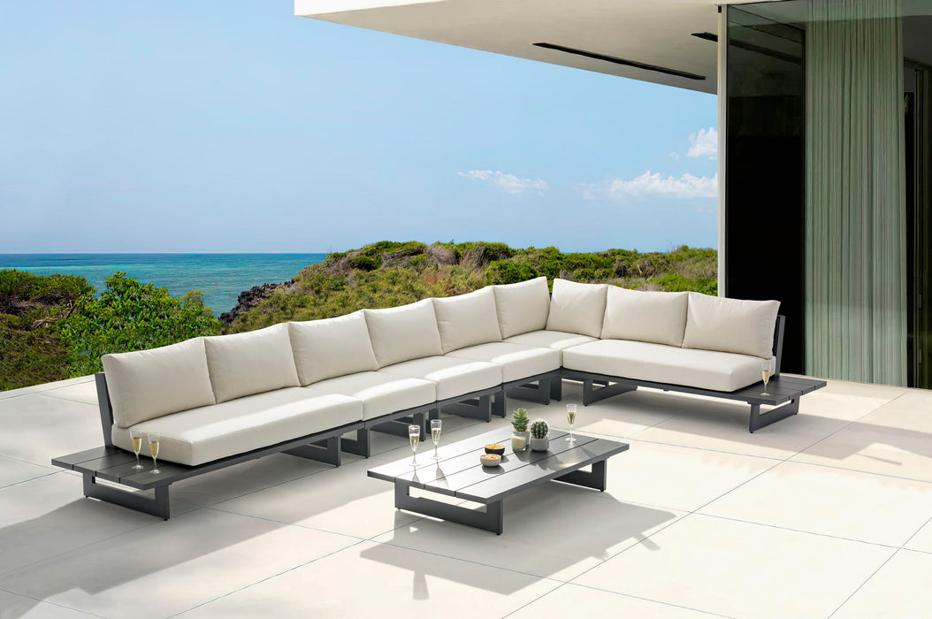 Maldives - 6 Piece Water Resistant Outdoor Patio Modular Sectional With Gray Base - Simple Home Plus