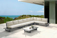 Maldives - 6 Piece Water Resistant Outdoor Patio Modular Sectional With Gray Base - Simple Home Plus
