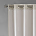 Maya - Printed Heathered Blackout Grommet Top Curtain Panel - Taupe - Simple Home Plus