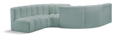 Arc - Faux Leather 6 Piece Modular Sofa - Simple Home Plus