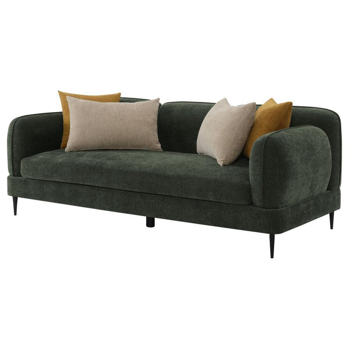 Jade - Chenille Upholstered Modern Track Arm Sofa - Simple Home Plus