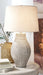 Layal - Beige - Paper Table Lamp - Simple Home Plus