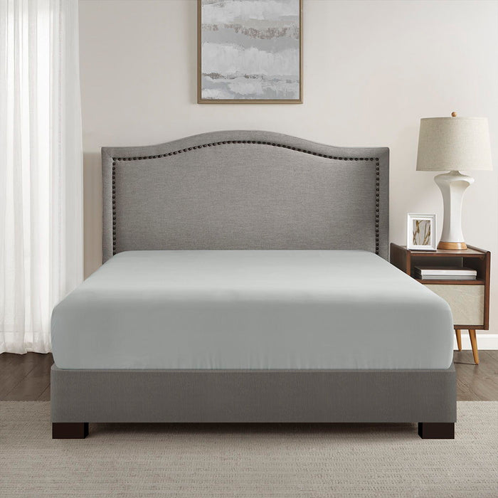 Microfiber Coolmax - Twin Fitted Sheet - Gray