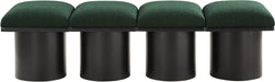 Pavilion - 4 Piece Modular Bench With Black Base - Simple Home Plus