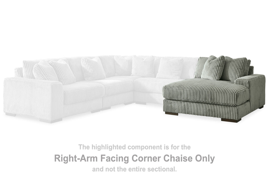 Lindyn - RAF Corner Chaise - Fog - Simple Home Plus