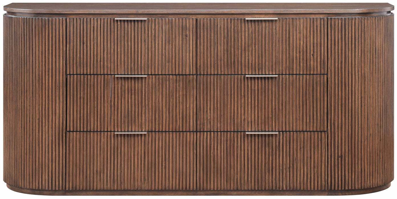 Astrid - Solid Wood And Oak Veneer Dresser - Simple Home Plus