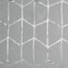 Raina - Printed Metallic Shower Curtain - Gray / Silver - Simple Home Plus