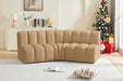 Arc - Velvet 3 Piece Modular Corner Sofa - Simple Home Plus