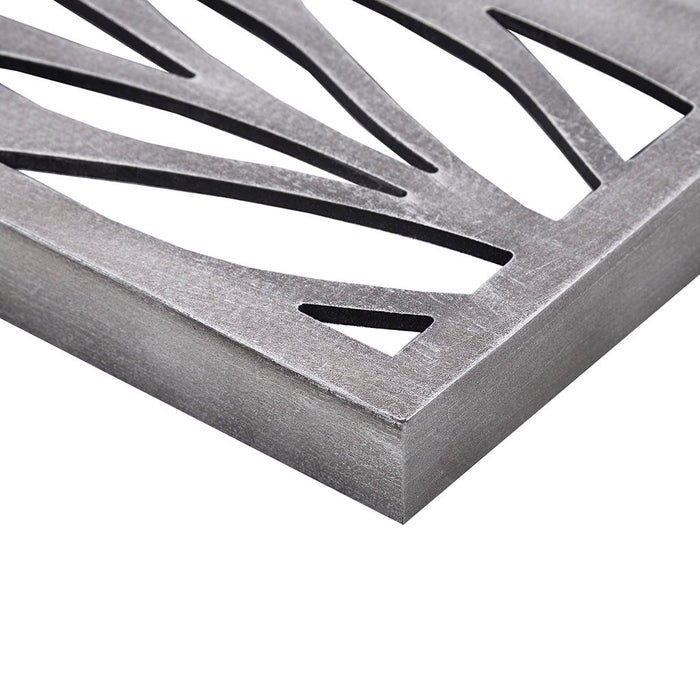 Florian - Carved Wall Panel Decor (Set of 2) - Reclaimed Gray - Simple Home Plus