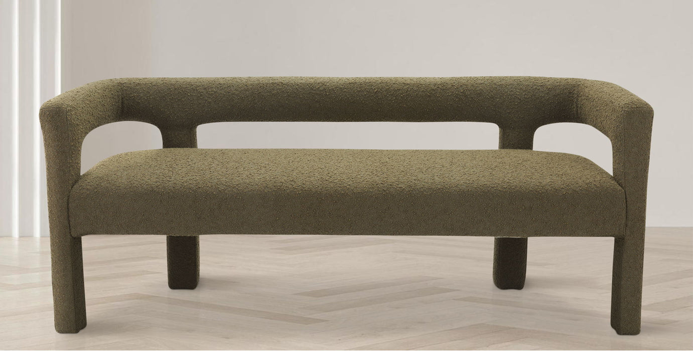 Athena - Boucle Fabric Bench - Simple Home Plus