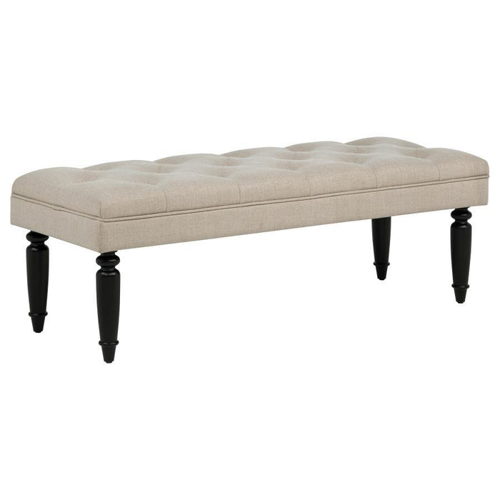 Marsha - 52" Upholstered Entryway Accent Bench - Latte - Simple Home Plus