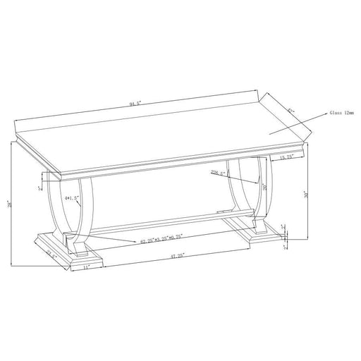 Antoine - Rectangle Dining Table - Simple Home Plus