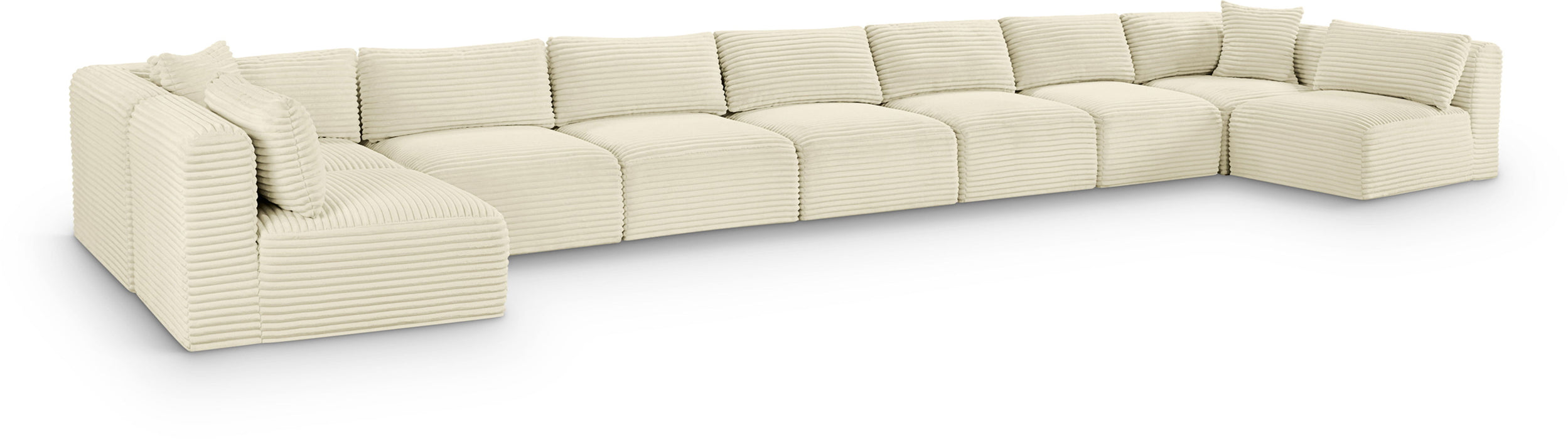 Shaggy - 9 Piece Modular Sectional - Simple Home Plus