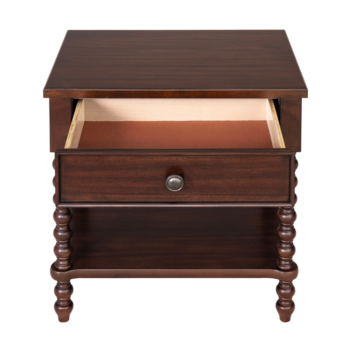 Beckett - Nightstand - Morocco Brown - Simple Home Plus