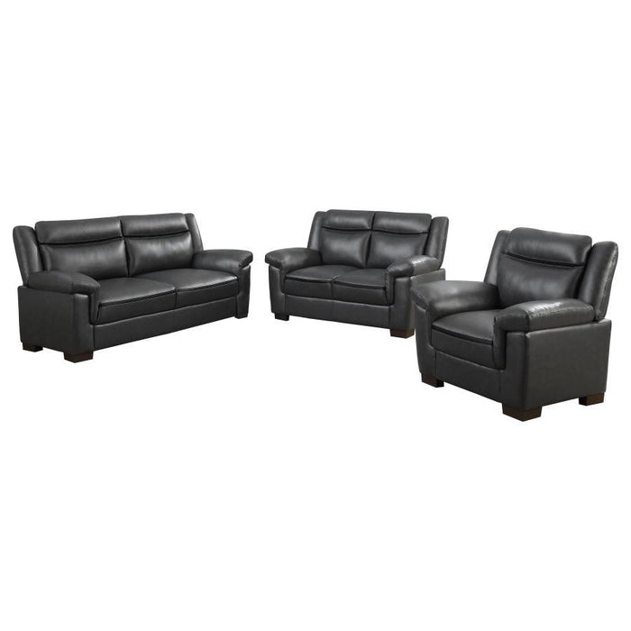 Arabella - Upholstered Padded Arm Sofa Set - Simple Home Plus