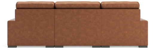 Calden - 3-Piece Sectional With Double Chaise - Caramel - Simple Home Plus