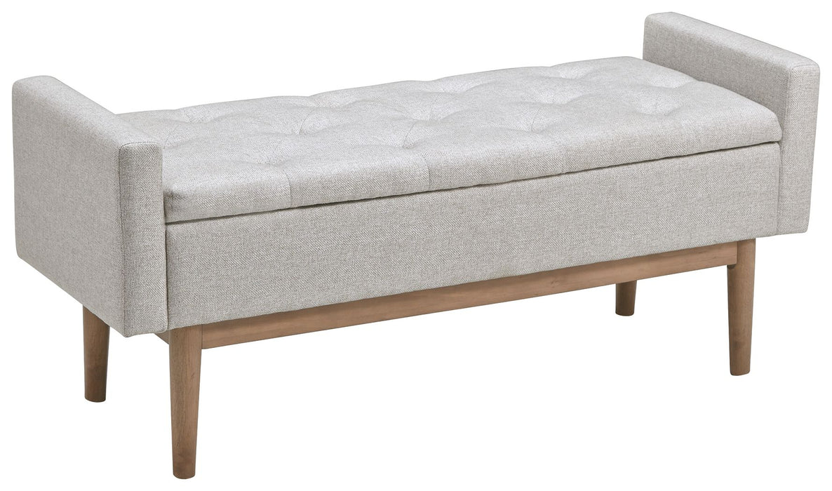 Briarson - Beige / Brown - Storage Bench - Simple Home Plus