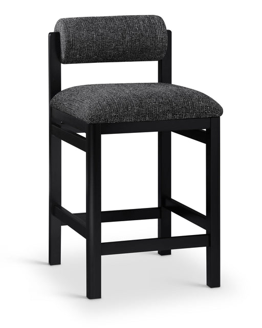 Roundhill - Fabric Counter Stool - Black Frame - Simple Home Plus