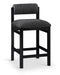 Roundhill - Fabric Counter Stool - Black Frame - Simple Home Plus