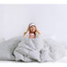 Heavy Warmth - Goose Feather and Down Oversize King Comforter - Light Gray - Simple Home Plus