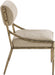 Bastille - Upholstered Dining Side Chair (Set of 2) - Brass Frame - Simple Home Plus