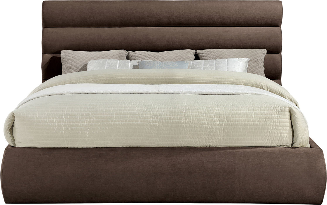 Adam - Chenille Fabric Bed With 52" Headboard - Simple Home Plus