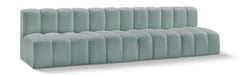 Arc - Faux Leather 4 Seats Modular Sofa - Simple Home Plus