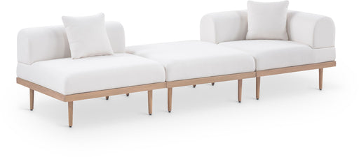 Laguna - 3 Piece Upholstered Outdoor Patio Modular Sofa With Backless Seat And 1 Arm - Simple Home Plus