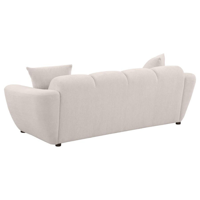 Destino - Chenille Splayed Arm Sofa Set - Simple Home Plus