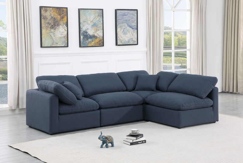 Indulge - Linen 4 Piece Modular Sectional