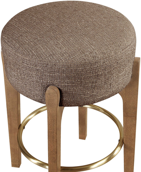 Torino - Backless Counter Stool With Brushed Brown Base (Set of 2) - Simple Home Plus