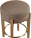 Torino - Backless Counter Stool With Brushed Brown Base (Set of 2) - Simple Home Plus