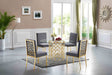 Opal - Dining Chair with Gold Legs (Set of 2) - Simple Home Plus